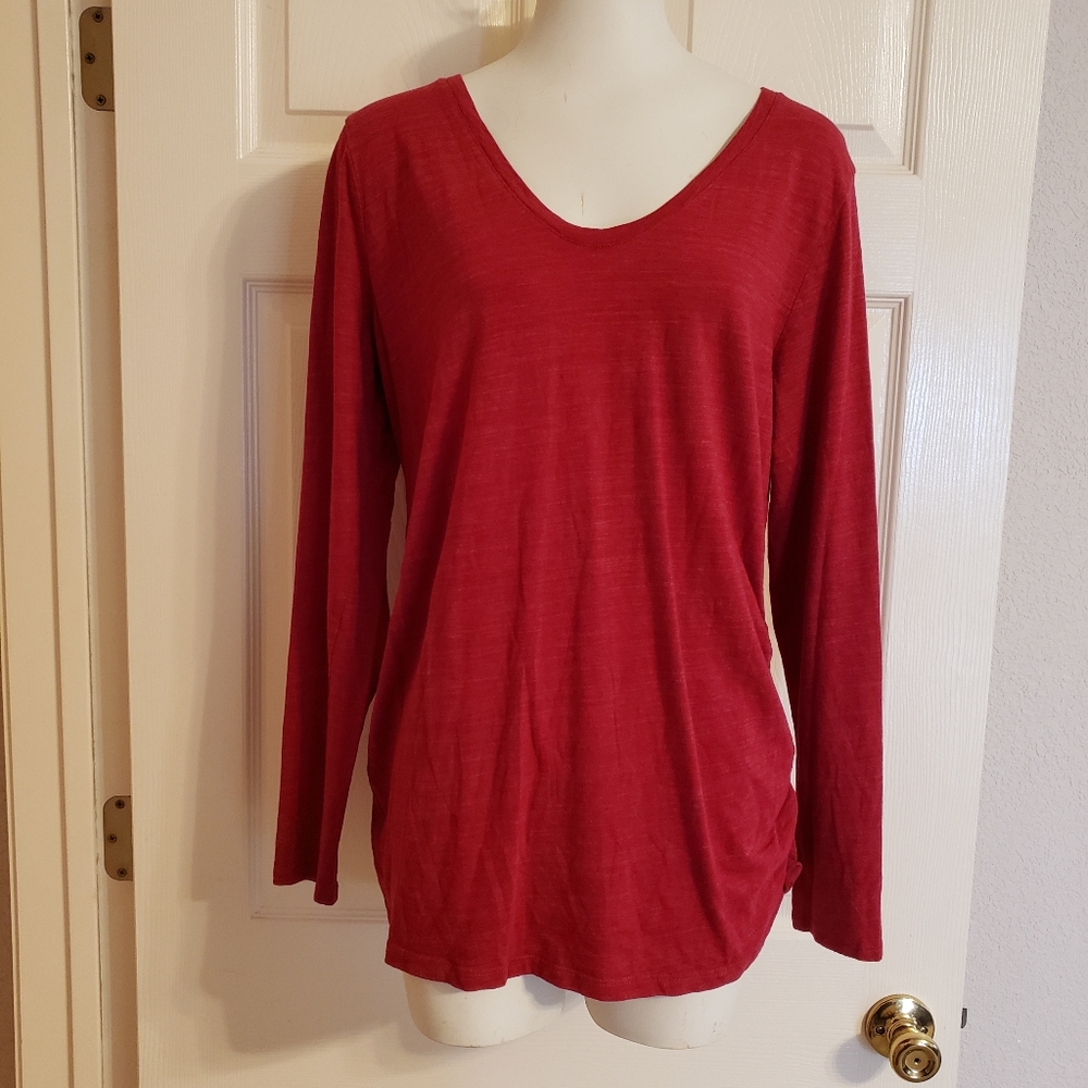 Red Isabel Maternity Shirt